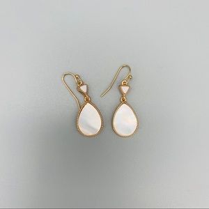 Pearl Finish Fish Hook Earrings